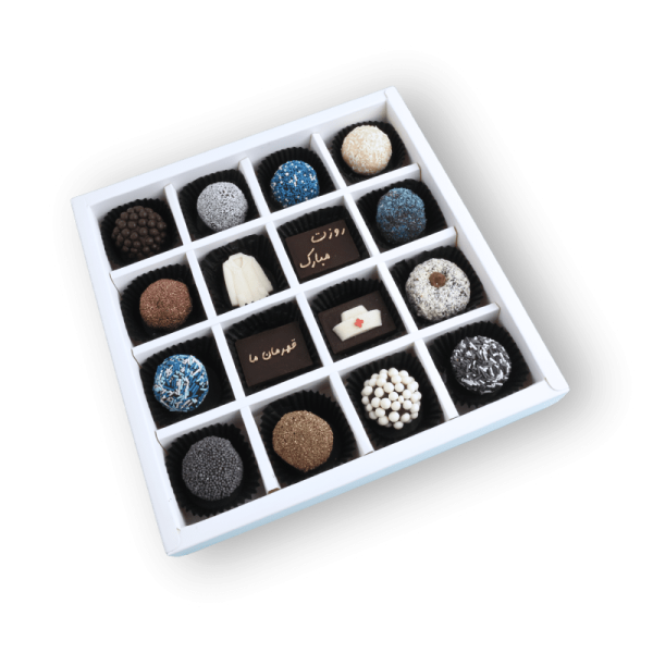 شکلات روز پرستار 16 عددی سفید